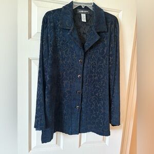 Sag Harbor Navy Textured Blazer